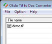 Okdo Tif to Doc Converter