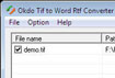 Okdo Tif to Word Rtf Converter