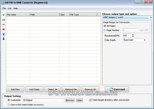 Ailt PDF to WMF Converter