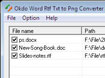 Okdo Word Rtf Txt to Png Converter