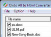 Okdo All to Html Converter