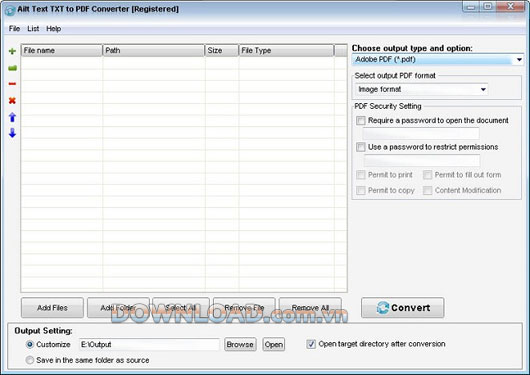 Ailt Text TXT to PDF Converter