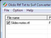 Okdo Rtf Txt to Swf Converter