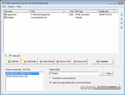 Okdo Website to Doc Rtf Converter