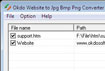 Okdo Website to Jpg Bmp Png Converter