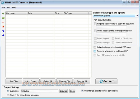 Ailt GIF to PDF Converter