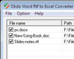 Okdo Word Rtf to Excel Converter