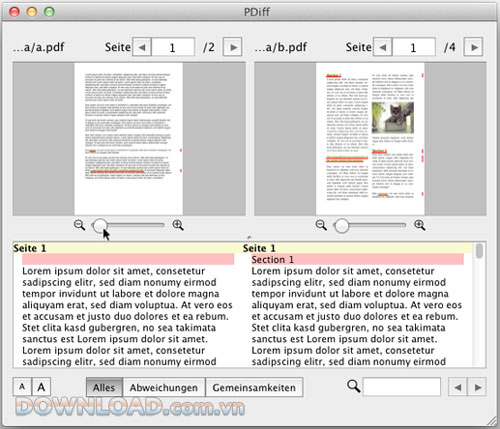PDiff - PDF Diff for Mac