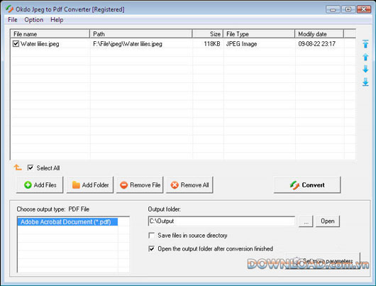 Okdo Jpeg to Pdf Converter