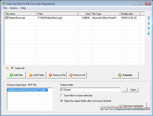 Okdo Ppt Pptx to Pdf Converter