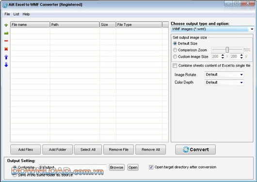 Ailt Excel to WMF Converter