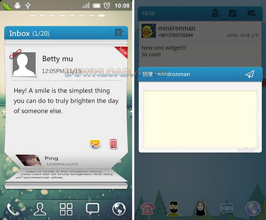 GO Message Widget for Android