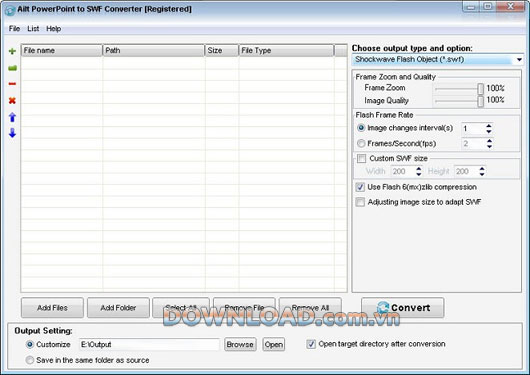 Ailt PowerPoint to SWF Converter