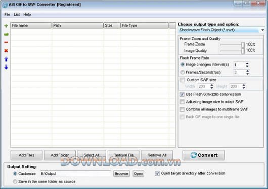 Ailt GIF to SWF Converter