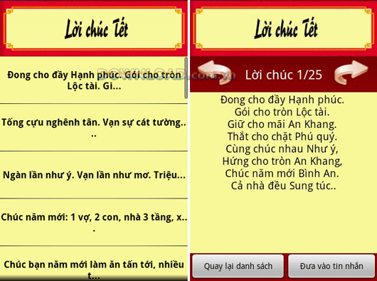 Phần mềm tập hợp những lời chúc Tết, những mẩu cute text hay, vui, độc, lạ