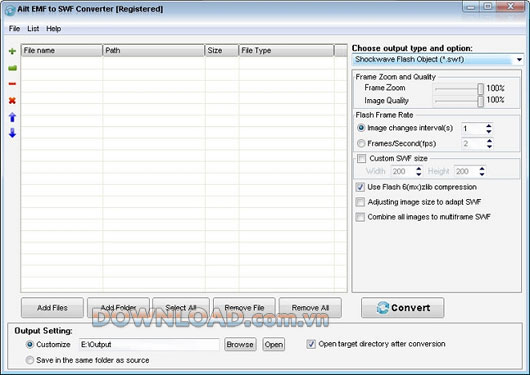 Ailt EMF to SWF Converter 