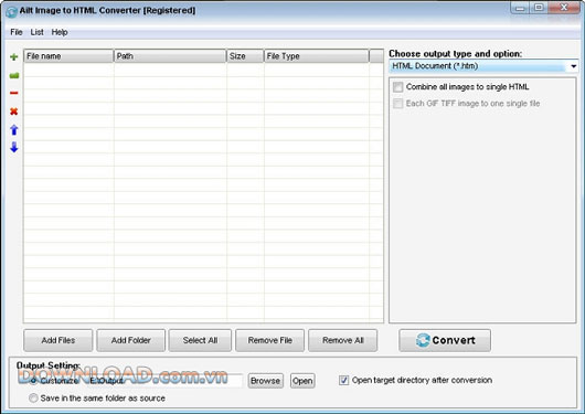 Ailt Image to HTML Converter