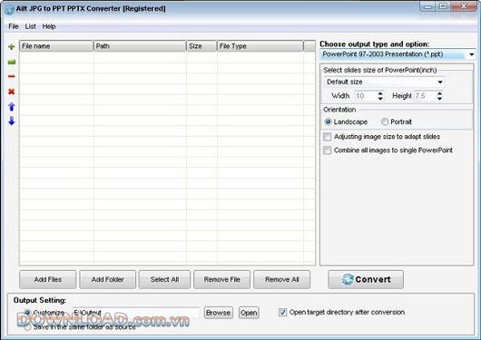 Ailt JPG to PPT PPTX Converter