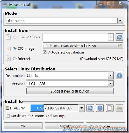 LiveUSB Install For Linux