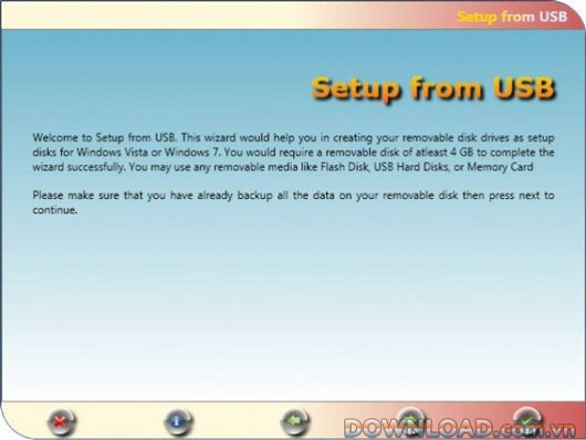 Setup from USB