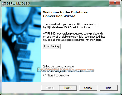 DBF to MySQL 