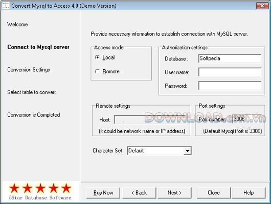 MySQL to Access