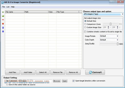 Ailt XLS to Image Converter