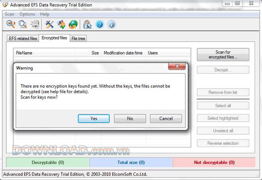 Advanced EFS Data Recovery