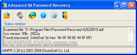 Advanced IM Password Recovery