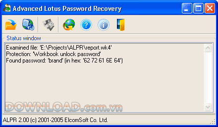 Advanced Lotus Password Recovery