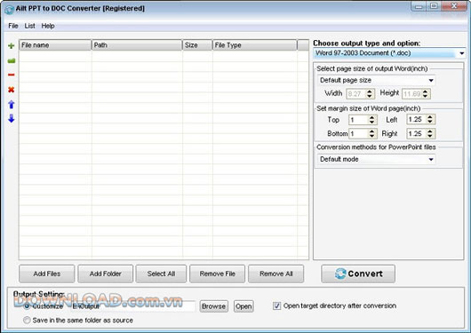 Ailt PPT to DOC Converter