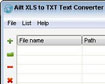 Ailt XLS to TXT Text Converter