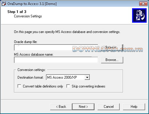 OraDump to Access