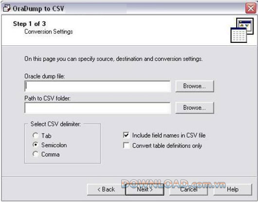 OraDump to CSV