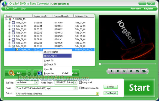 DVD to Zune Converter 