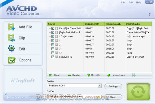 iOrgsoft AVCHD Converter 