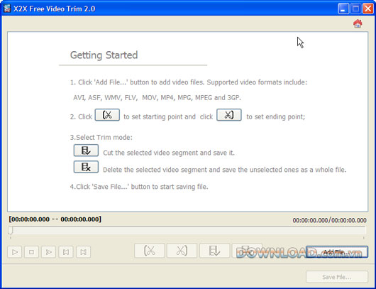 X2X Free Video Trim