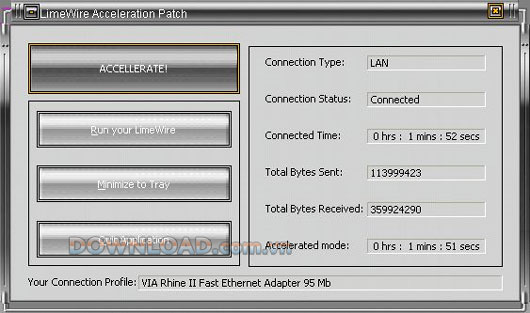 LimeWire Acceleration Patch