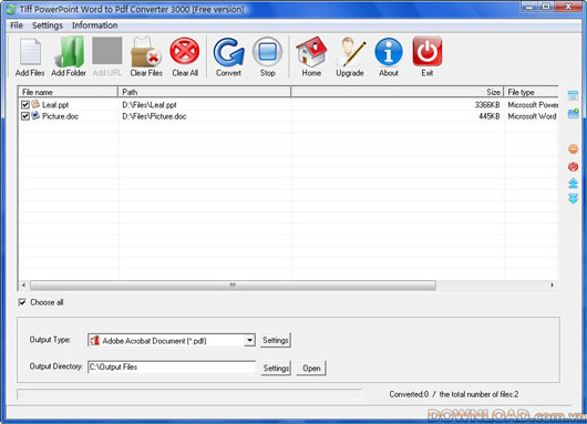 Tiff PowerPoint Word to Pdf Converter 3000