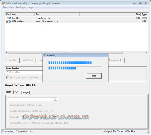 Advanced Website to image jpg bmp Converter