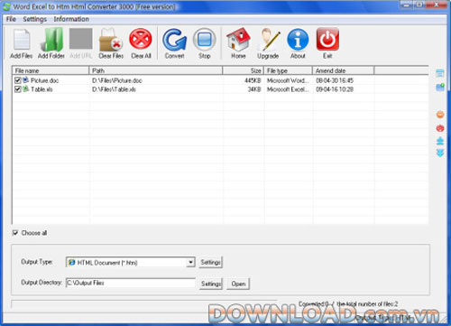 Word Excel to Htm Html Converter 3000