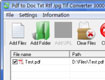 Pdf to Doc Txt Rtf Jpg Tif Converter 3000