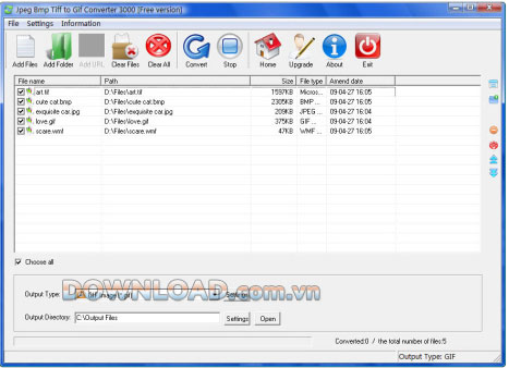 Jpeg Bmp Tiff to Gif Converter 3000