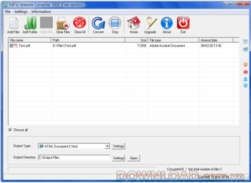 Pdf to Website Converter 3000