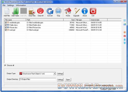 Word Powerpoint to Flash Converter 3000