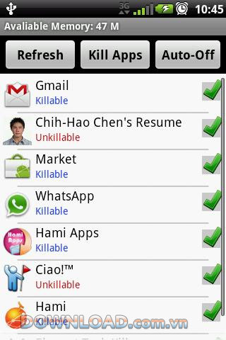 Elegant Task Killer For Android