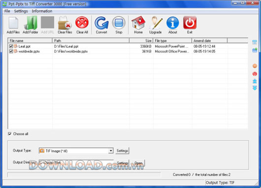 Ppt/Pptx to Tiff Converter 3000