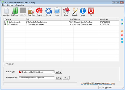 Xls to Flash Converter 3000