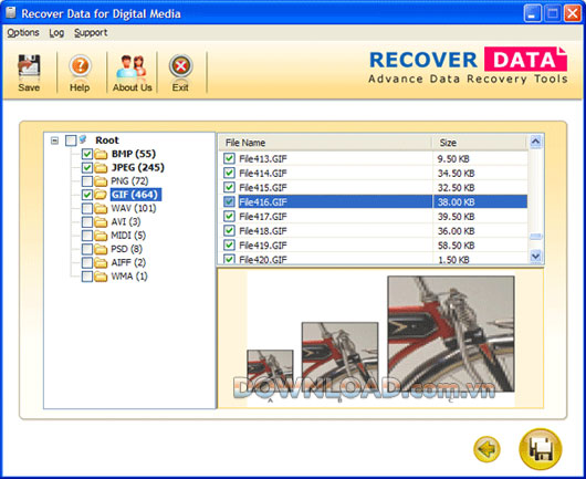 Recover Data for Digital Media