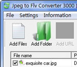 Jpeg to FLV Converter 3000Chuyển đổi JPEG sang Flash
